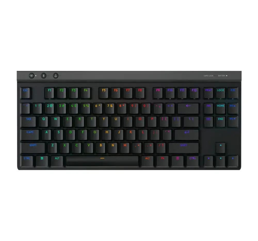 لوجيتك G515 لايتسبيد TKL وايرلس لوحة مفاتيح بمفاتيح لمسية (أسود)