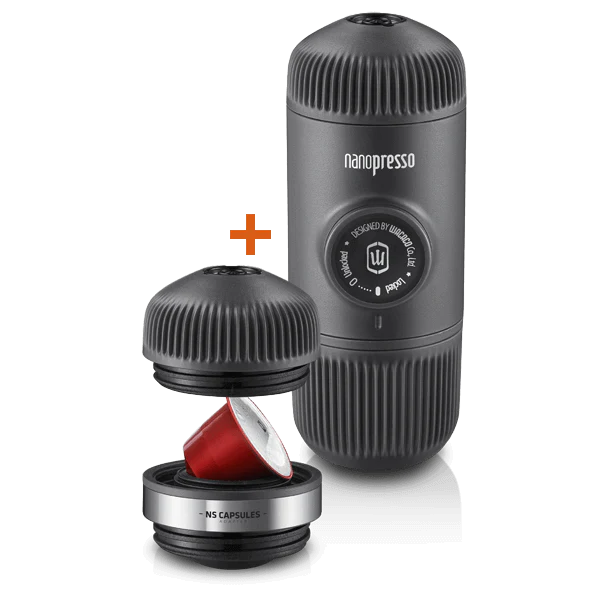 آلة تحضير الإسبريسو Wacaco Nanopresso مع محمول كبسولات Nespresso