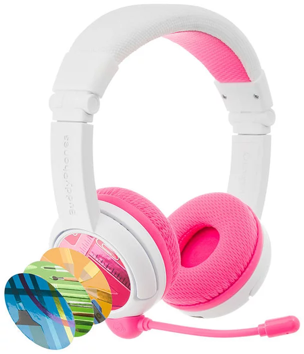 BUDDYPHONES - SCHOOL PLUS - WIRELESS - PINK 