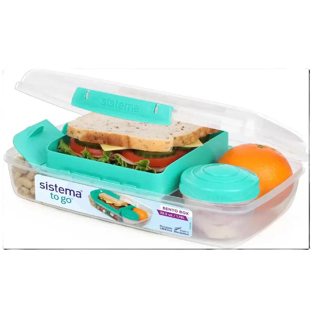 حافظة Sistema Bento Box To Go 1.76 لتر.