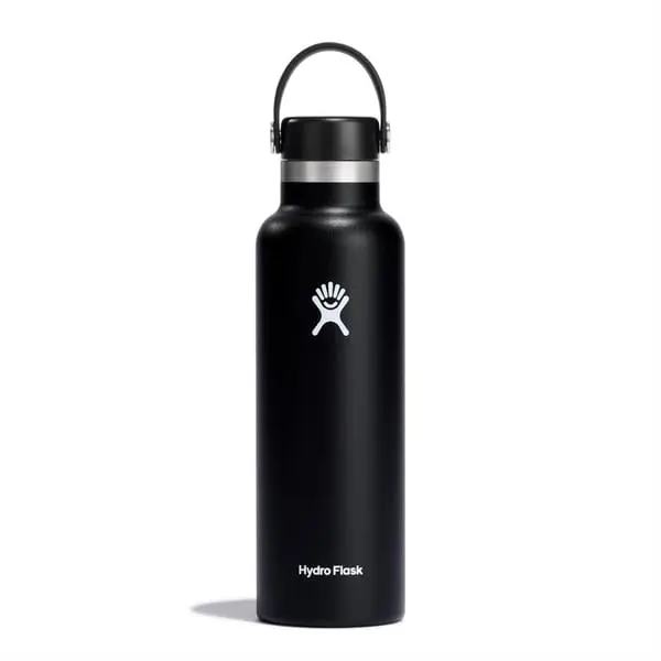 Hydroflask Vacuum Bottle Black Standard Mouth 620Ml