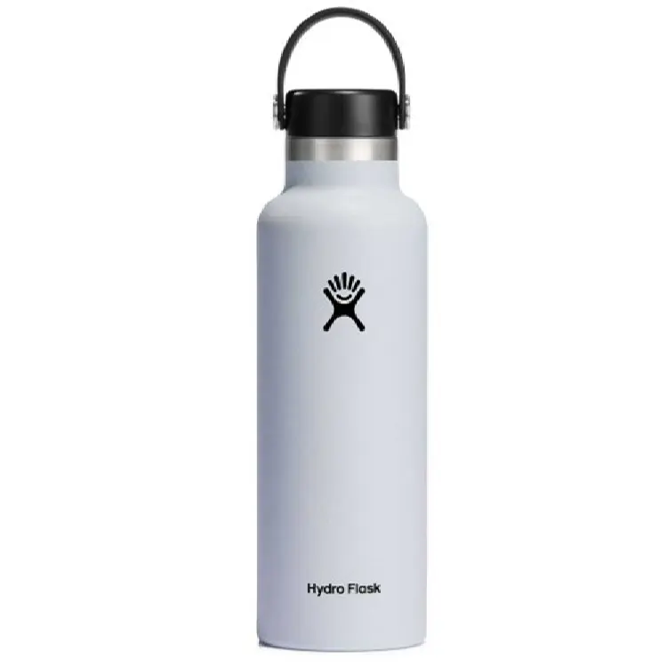 Hydroflask White – زجاجة حرارية بفوهة قياسية (620 مل)