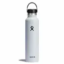Hydroflask Vacuum Bottle بفوهة قياسية – لون أبيض – سعة 710 مل