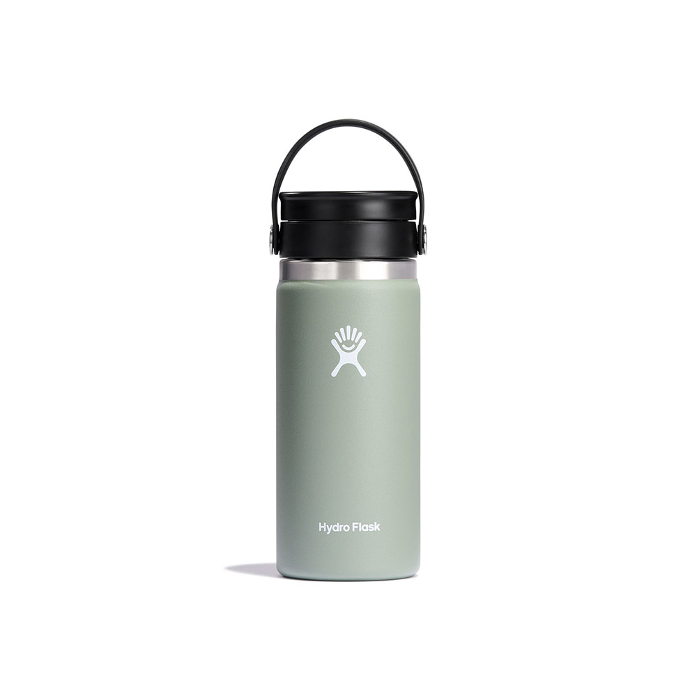  Hydroflask قارورة قهوة معزولة بفوهة واسعة – لون أغاف – سعة 470 مل