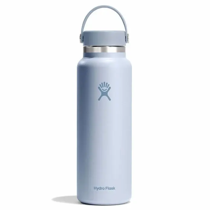 Hydroflask زجاجة معزولة بفوهة واسعة – لون سيرف – سعة 1.2 لتر