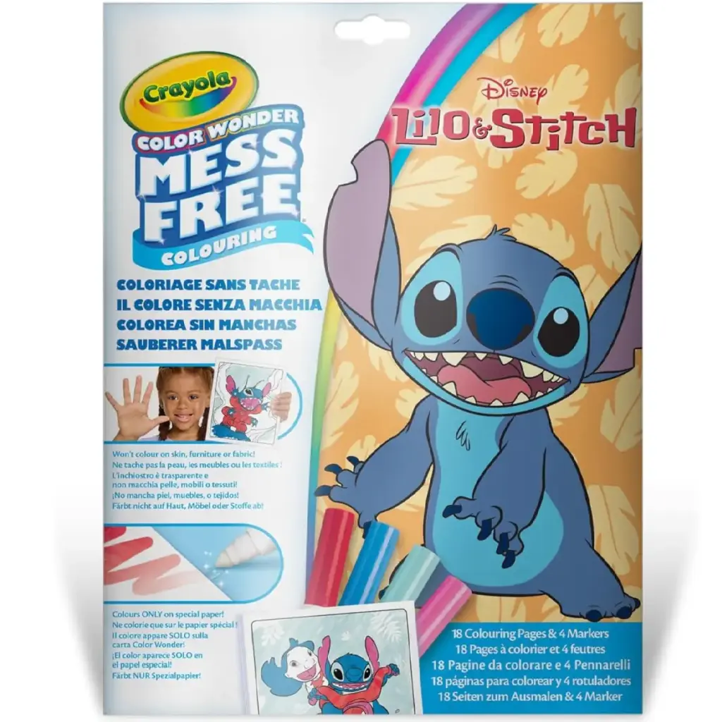 Crayola – مجموعة تلوين Color Wonder لشخصيات Lilo & Stitch