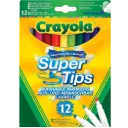 Crayola - 12 قلم تحديد سوبر توب قابل للغسل