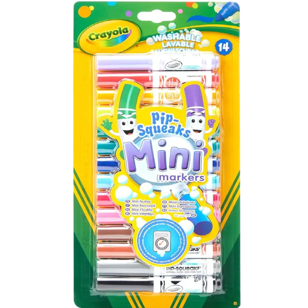 Crayola – 14 قلم تلوين صغير قابل للغسل