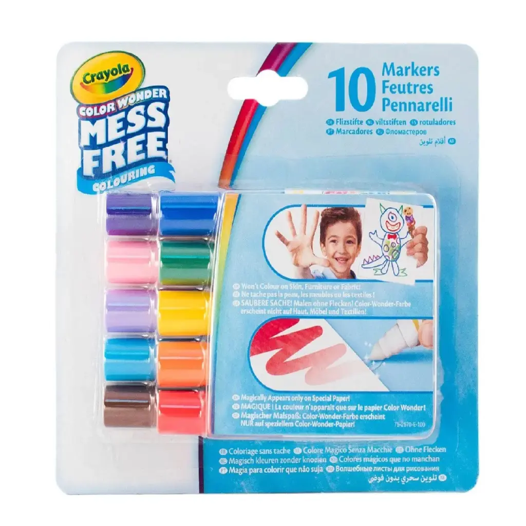 Crayola – 10 أقلام تلوين صغيرة Cw