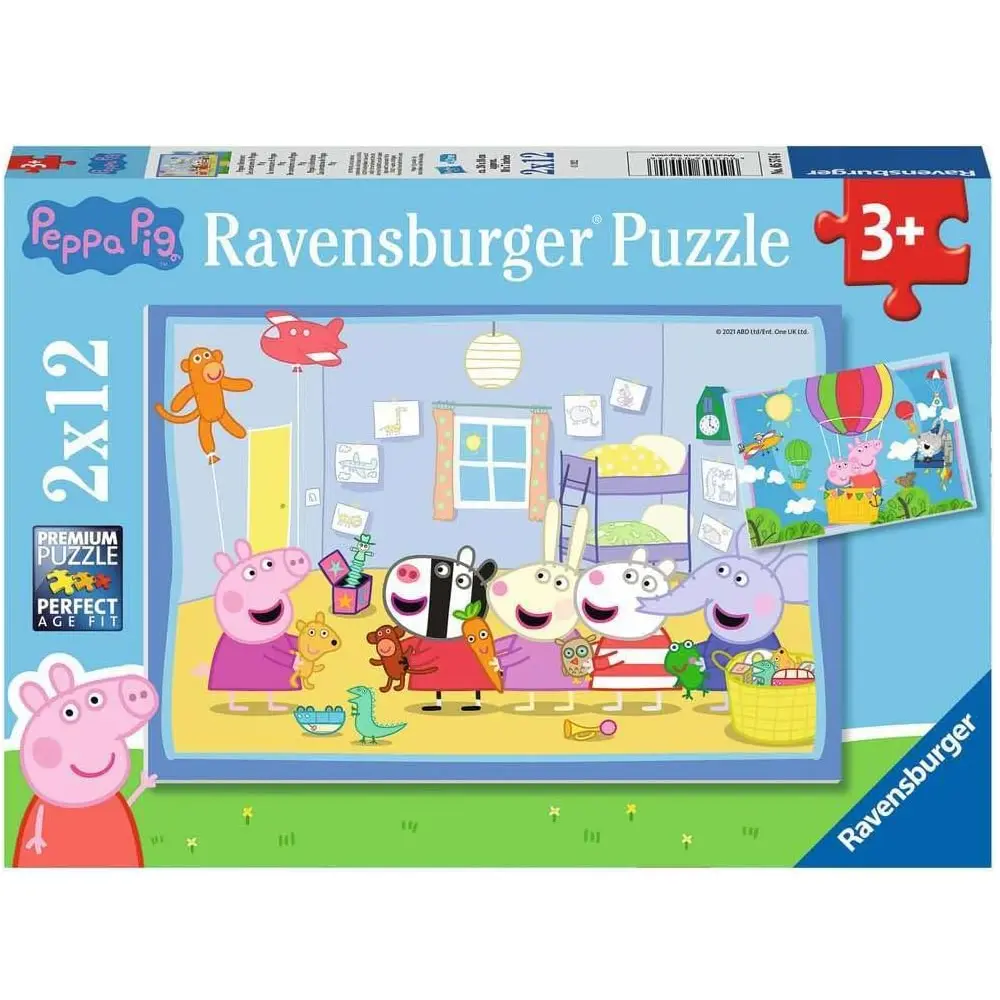 Ravensburger - مغامرات بيبا 2 × 12 قطعة لغز