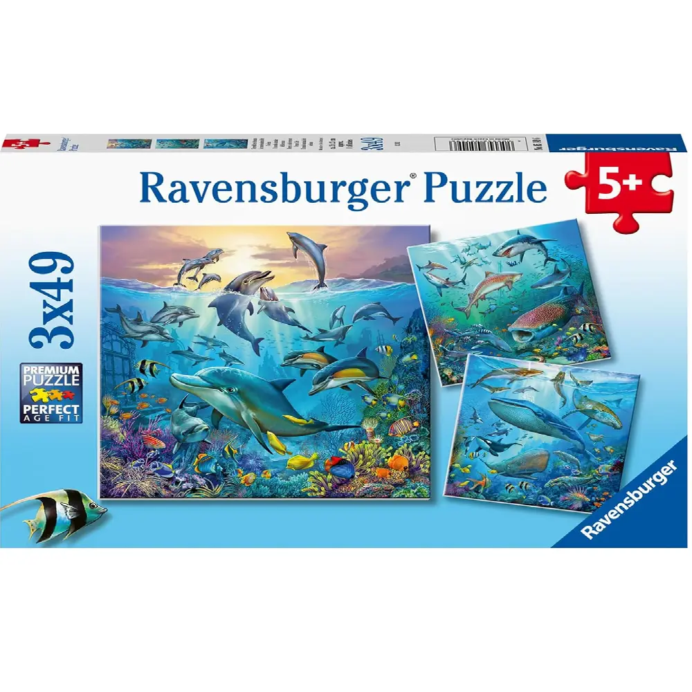 Ravensburger Ocean Life 3X49 Pc Puzzle