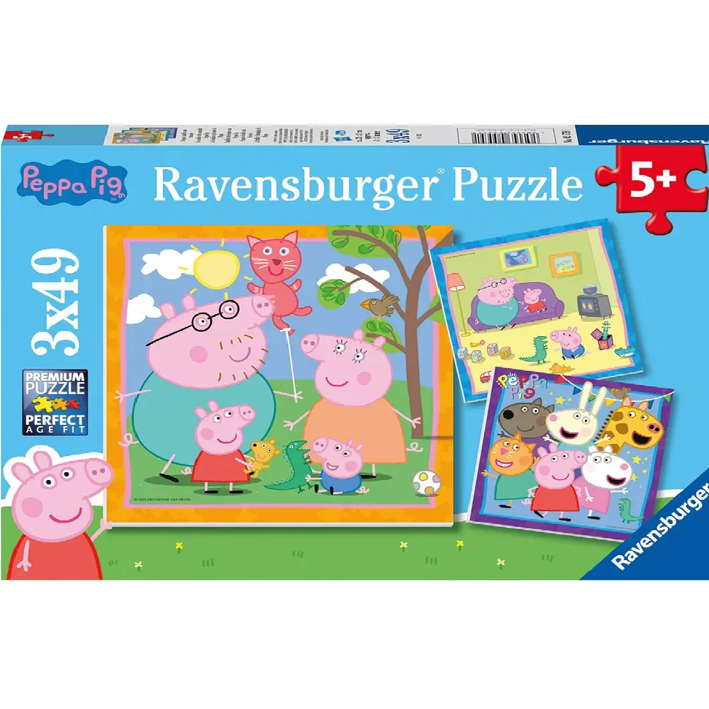 Ravensburger Peppa Pig Family & Friends 3x49pc