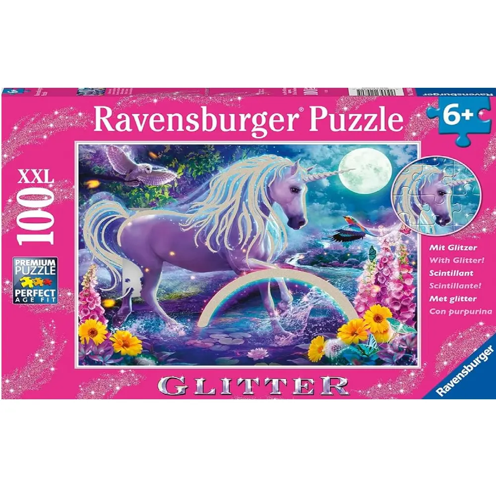Ravensburger Glitter Unicorn 100 Pc Puzzle