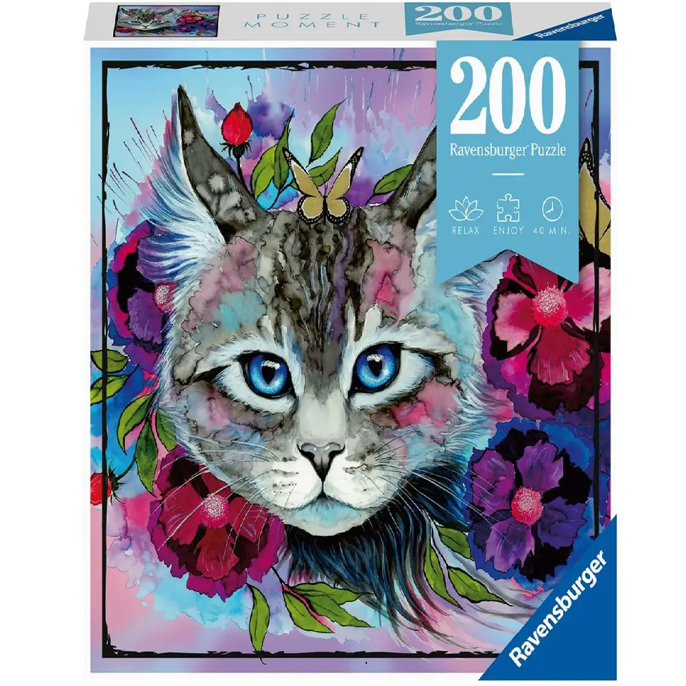 Ravensburger عين القط 200 قطعة لغز صور مقطعة