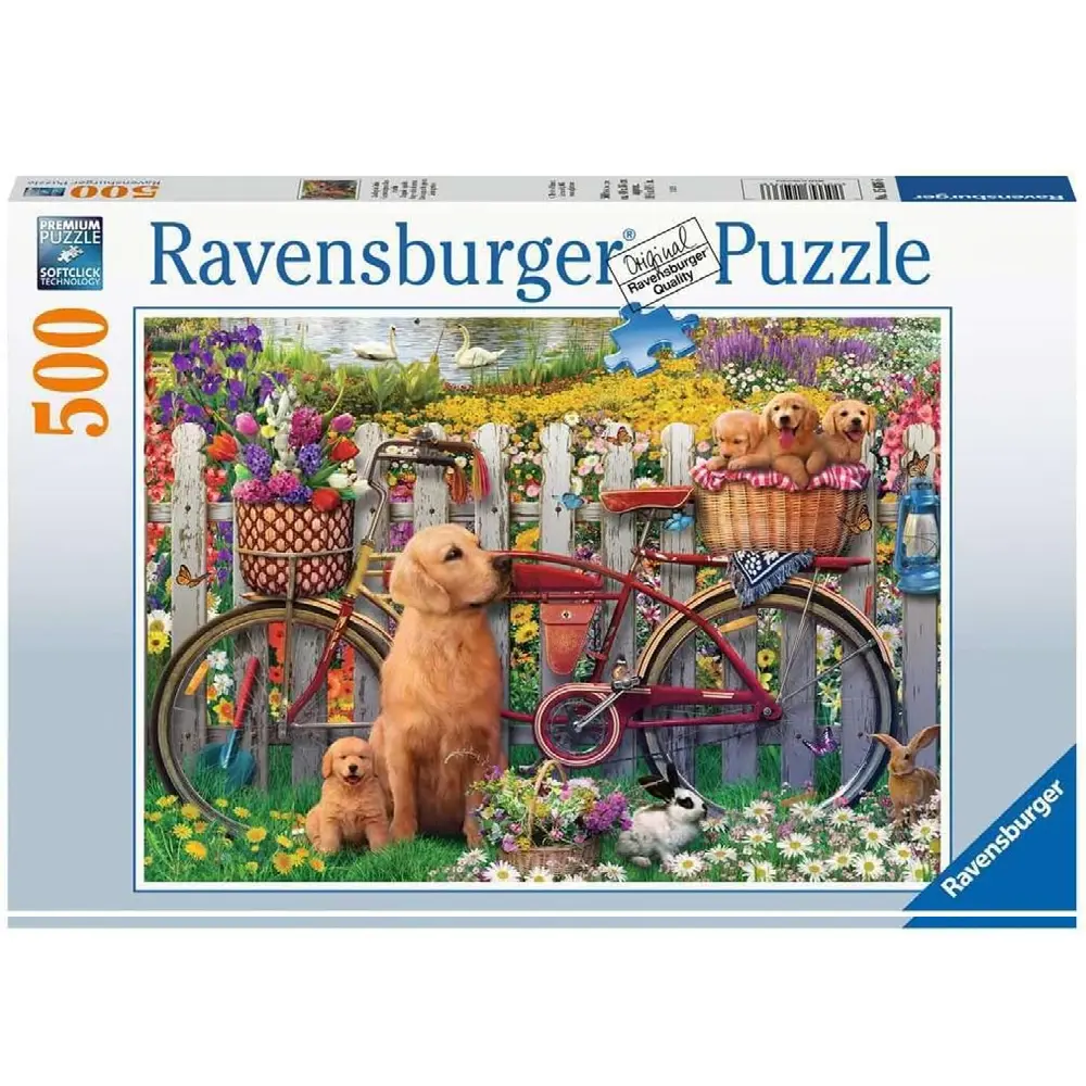 Ravensburger Cute Dogs In The Garden 500Pc Jigsaw
