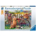 Ravensburger Cute Dogs In The Garden 500Pc Jigsaw