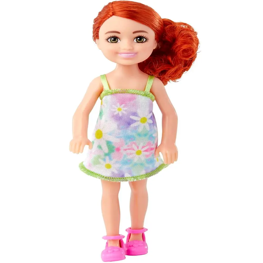 Barbie Chelsea Doll Small Doll With Romper & Pink Sneakers