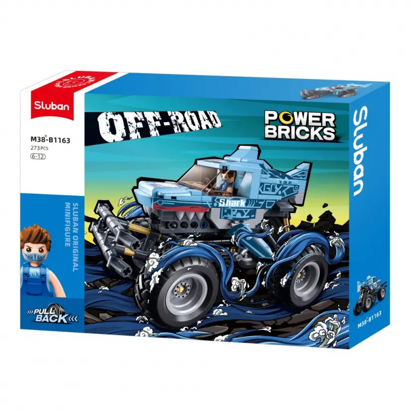 Sluban Powerbricks Off Road Vehicle Pull Back 273 Pcs