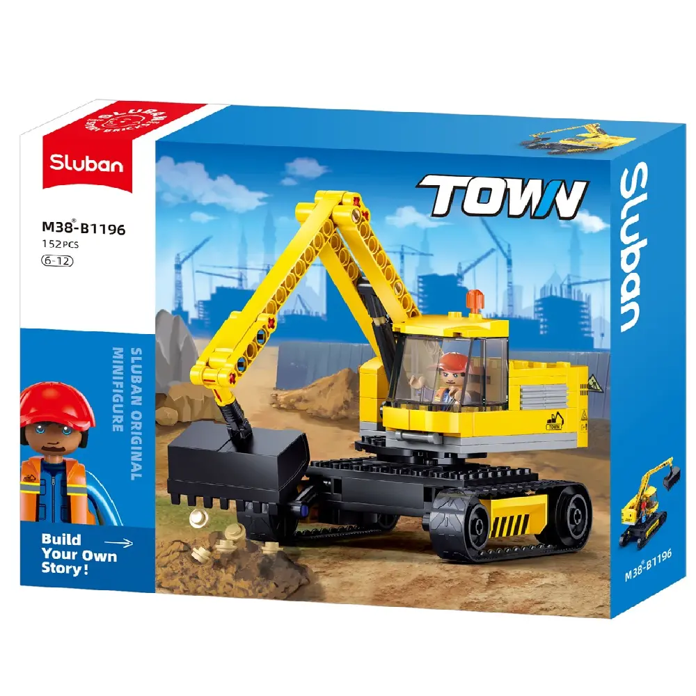 Sluban Town E6 Small Excavator 152 Pcs