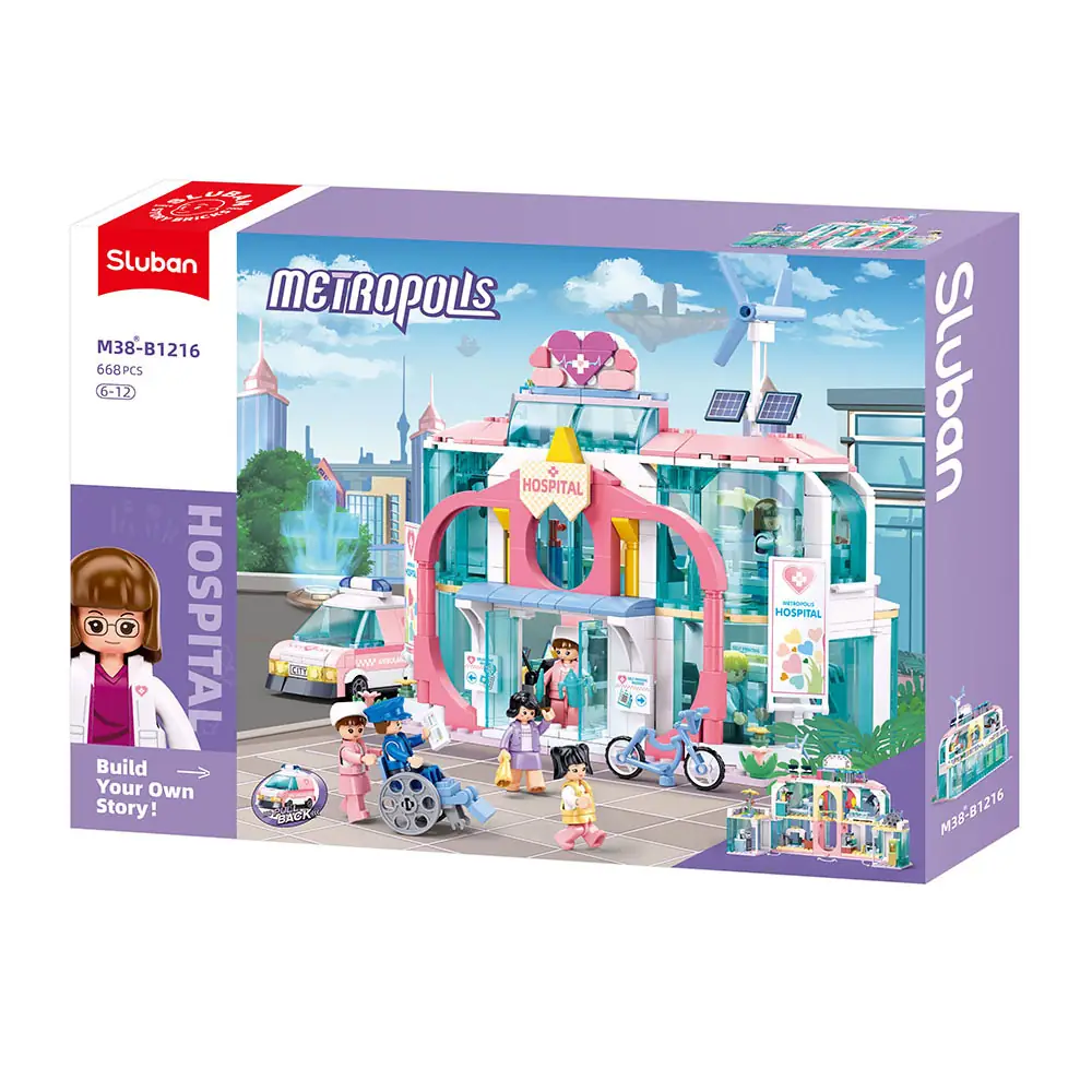 Sluban Metropolis Dream City Hospital Pull Back
