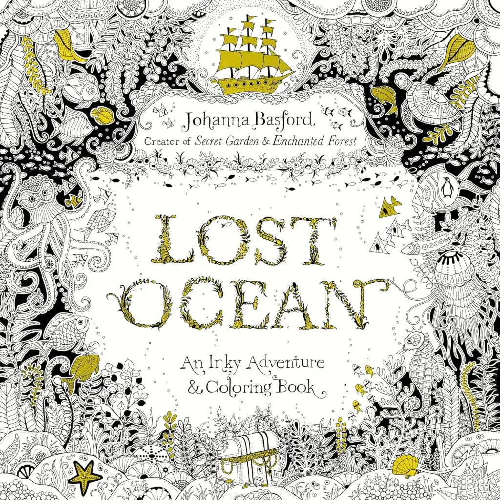 Lost Ocean: An Inky Adventure & Colouring Book
