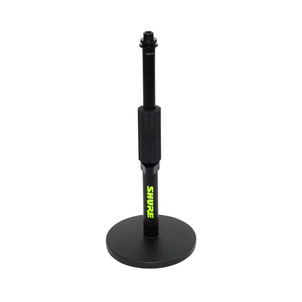 Shure Round Base Desktop Mic Stand with Standard Height-Adjustable