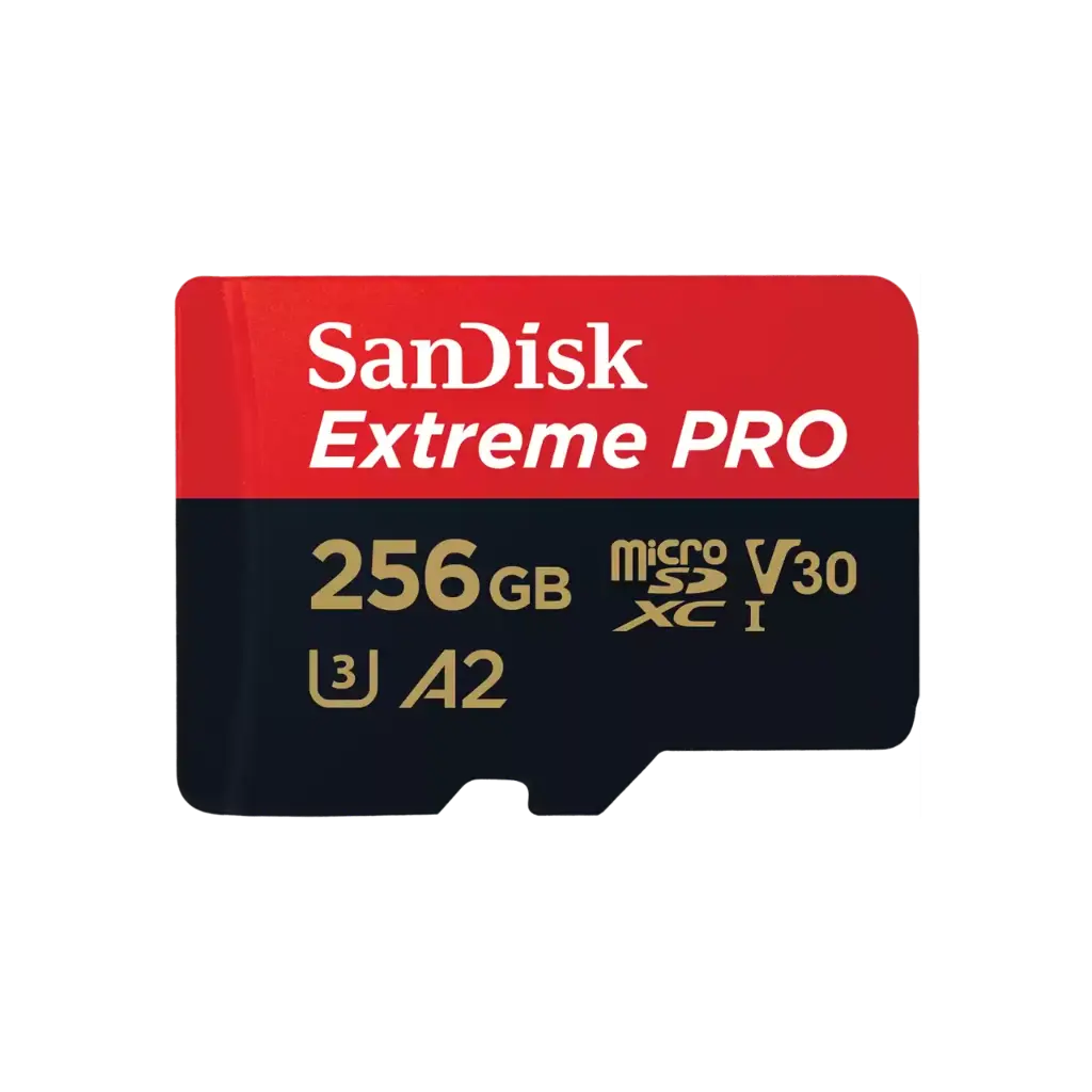 كارت ذاكرة سانديسك microSD سعة 256 جيجابايت 4K بسرعة 200MB1s SOSQXCO