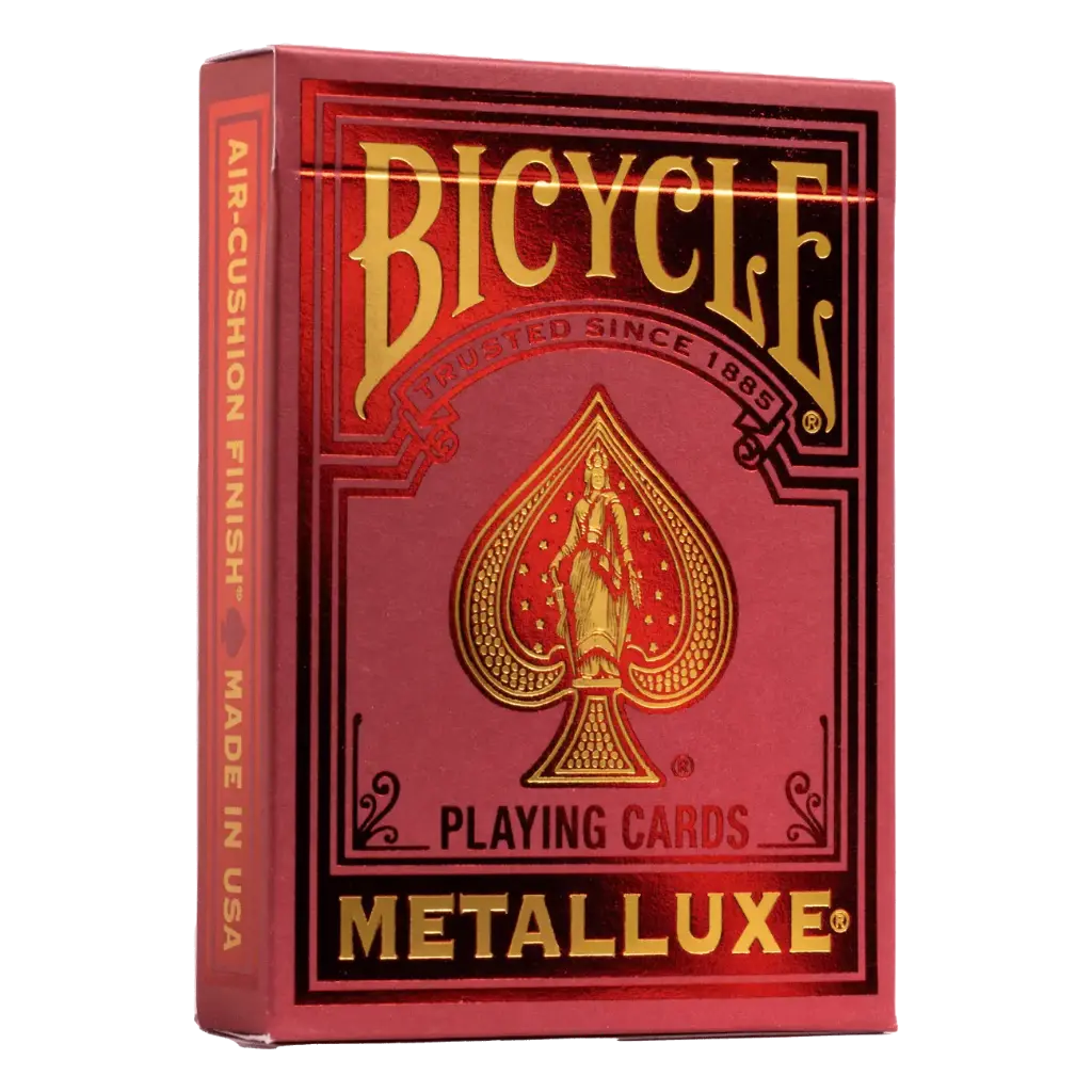 Playing Cards: Bicycle - Metalluxe Red