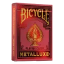 Playing Cards: Bicycle - Metalluxe Red