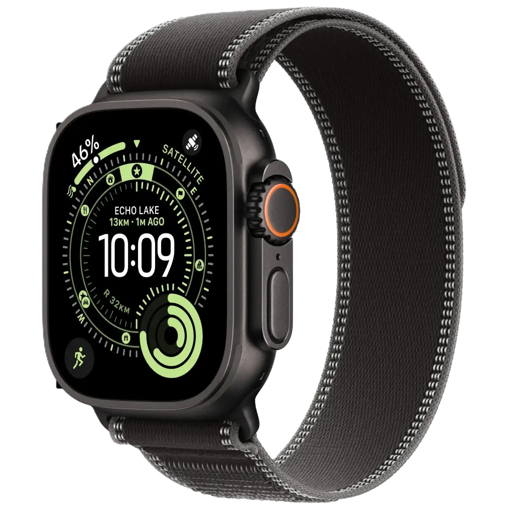 APPLE WATCH ULTRA 3 49MM Black TI  Black/Charcoal Trail Loop M