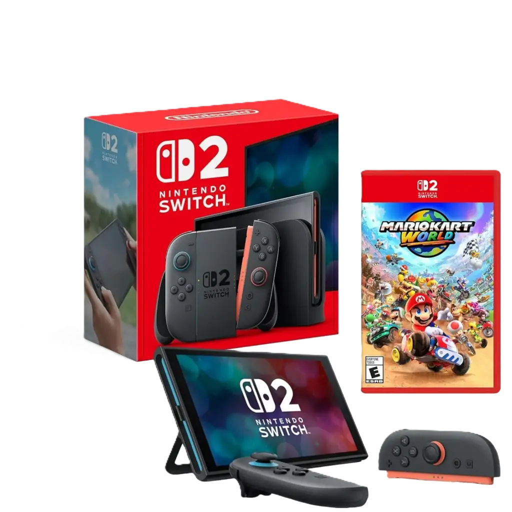 نينتندو سويتش 2 مع حزمة لعبة ماريو كارت وورلد
