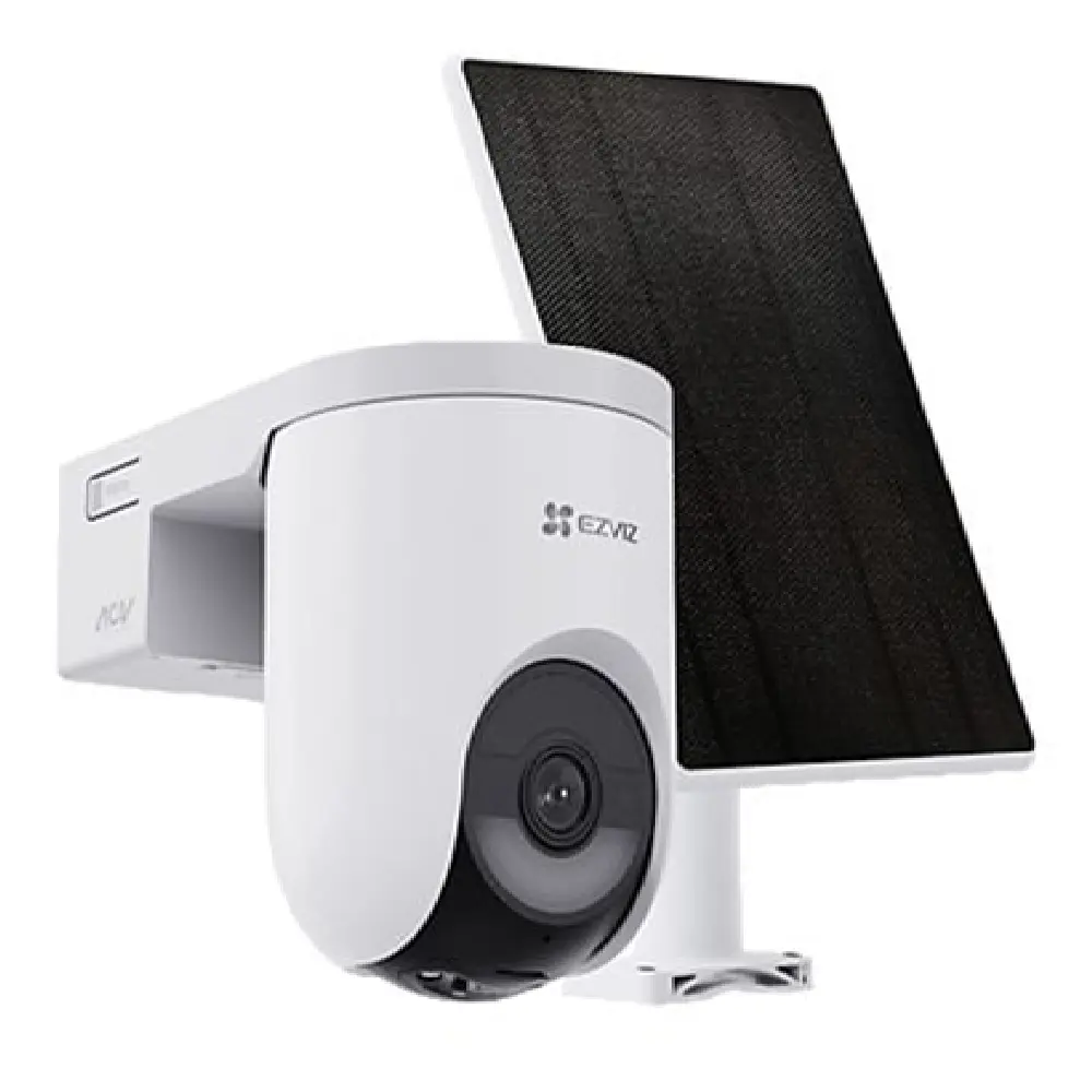 كاميرا EZVIZ CS-HB8/SP خارجية بدقة 4 ميجابكسل 2K+ تعمل بالواي فاي مع حركة أفقية وعمودية (Pan & Tilt) تعمل بالبطارية ومزودة بلوح شمسي