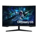 شاشة ألعاب سامسونج G5 بقياس 32 بوصة، دقة QHD 2K، معدل تحديث 165 هرتز، زمن استجابة 1 مللي ثانية، منحنية
