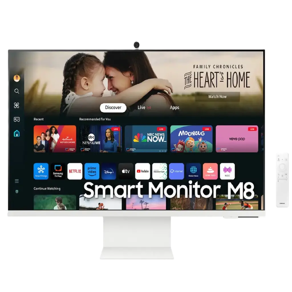 شاشة ذكية سامسونج M8 بقياس 32 بوصة، دقة 4K مسطحة