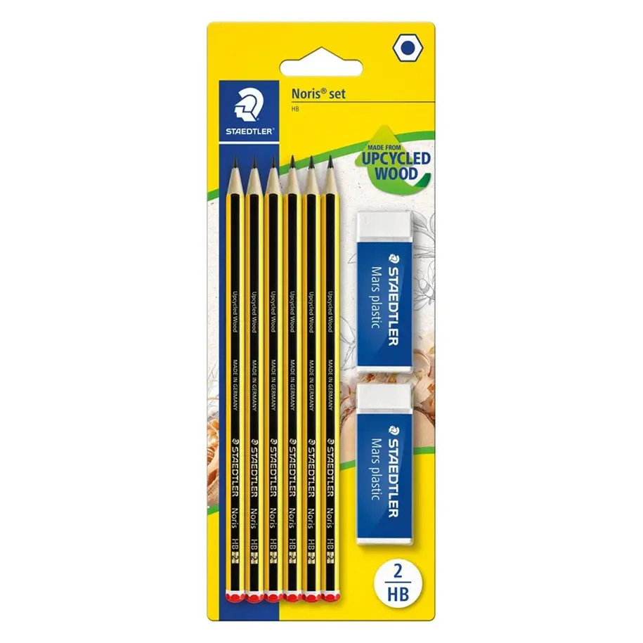 Staedtler Pencil & Eraser Set 120RBK6D
