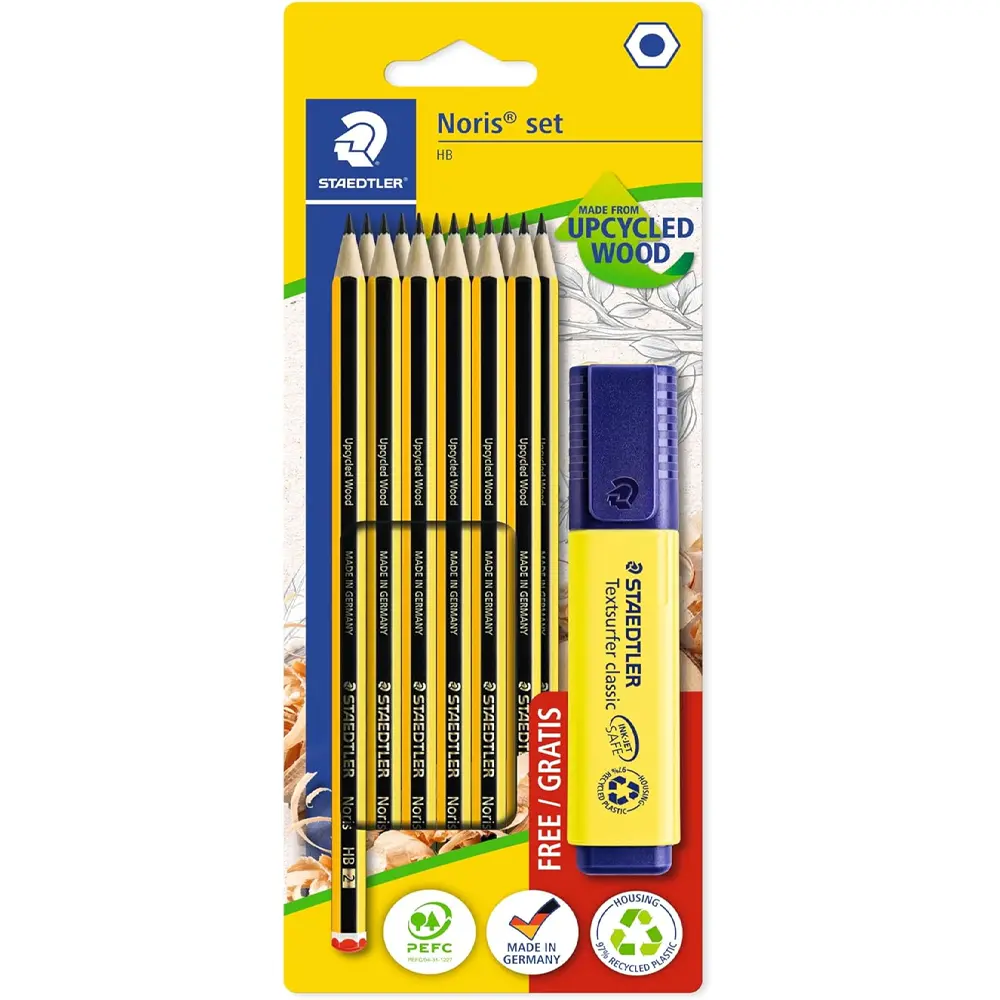 Staedtler Pencil Card with Sharpener 10 Cards 120BK12P1
