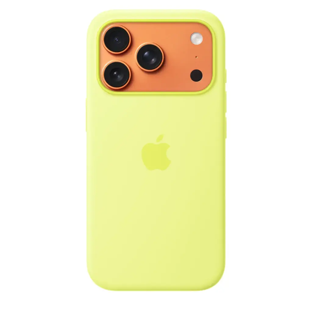 Apple iPhone 17 Pro Silicone Case with MagSafe – Neon Yellow