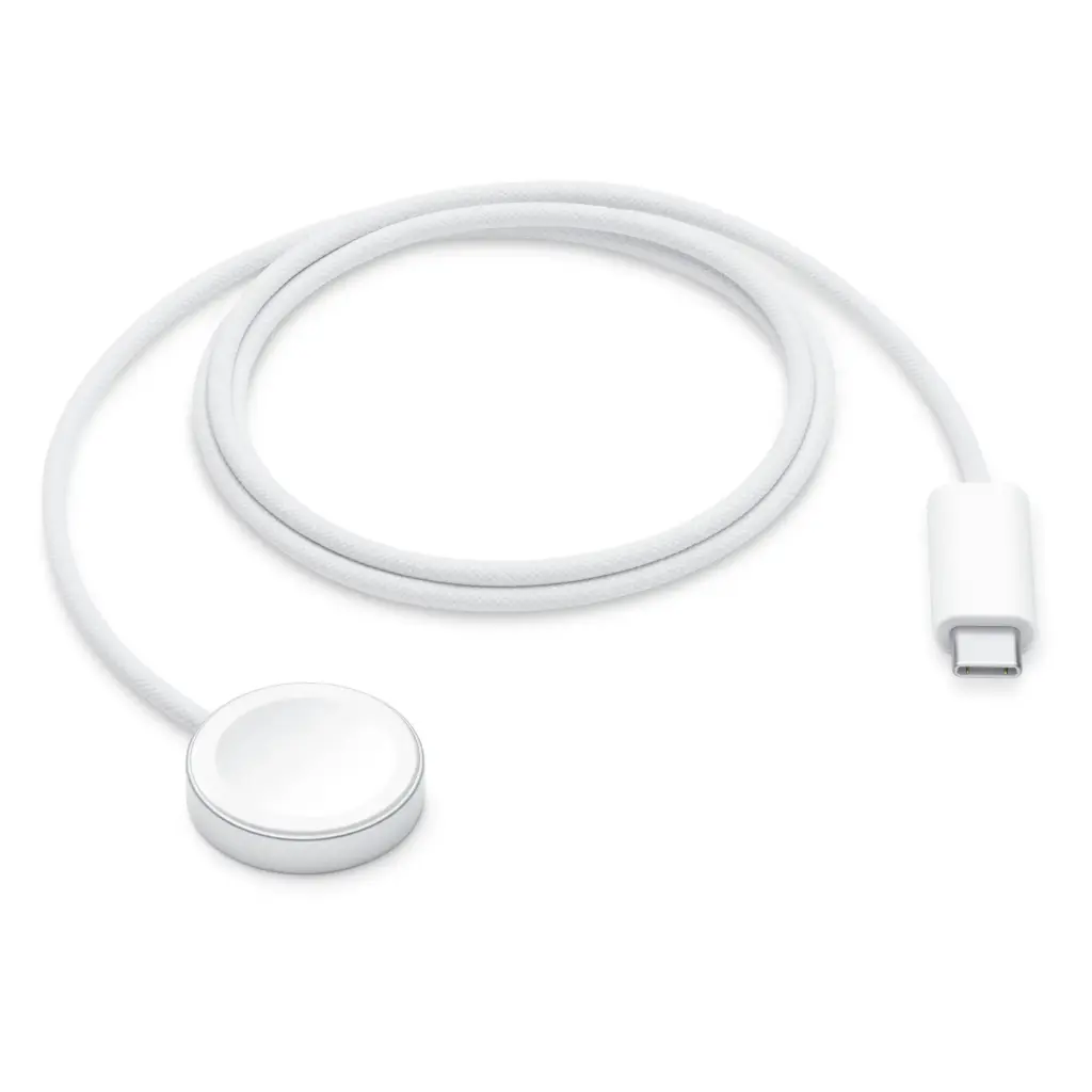 كابل شحن سريع مغناطيسي لساعة آبل مع منفذ USB-C بطول 1 متر