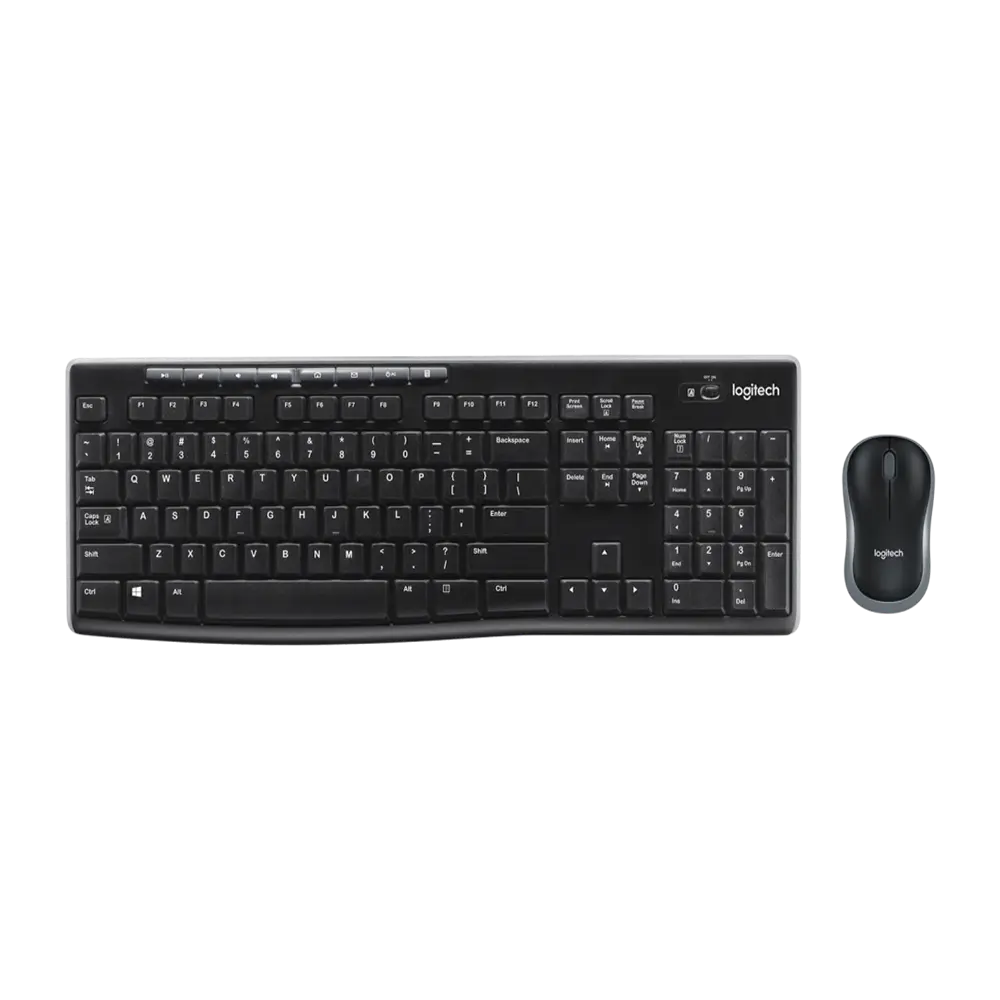 Logitech MK270 Wireless keyboard and Mouse Combo - Arabic