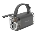 محطة طاقة محمولة من موماكس iPower Stone Mini بسعة 40000 مللي أمبير وقوة 100 واط باللون الرمادي