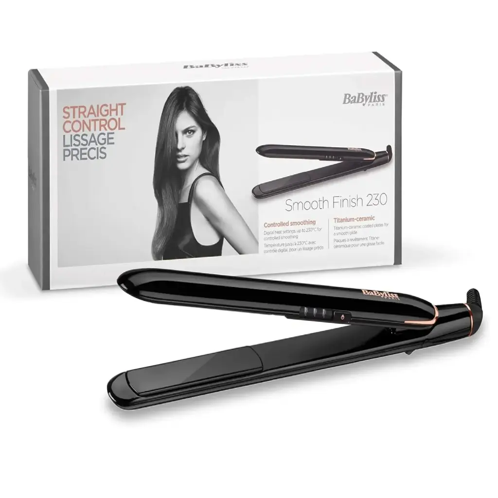 BABYLISS STRAIGHTENERTITANIUM -CERAMIC UP TO 230°C