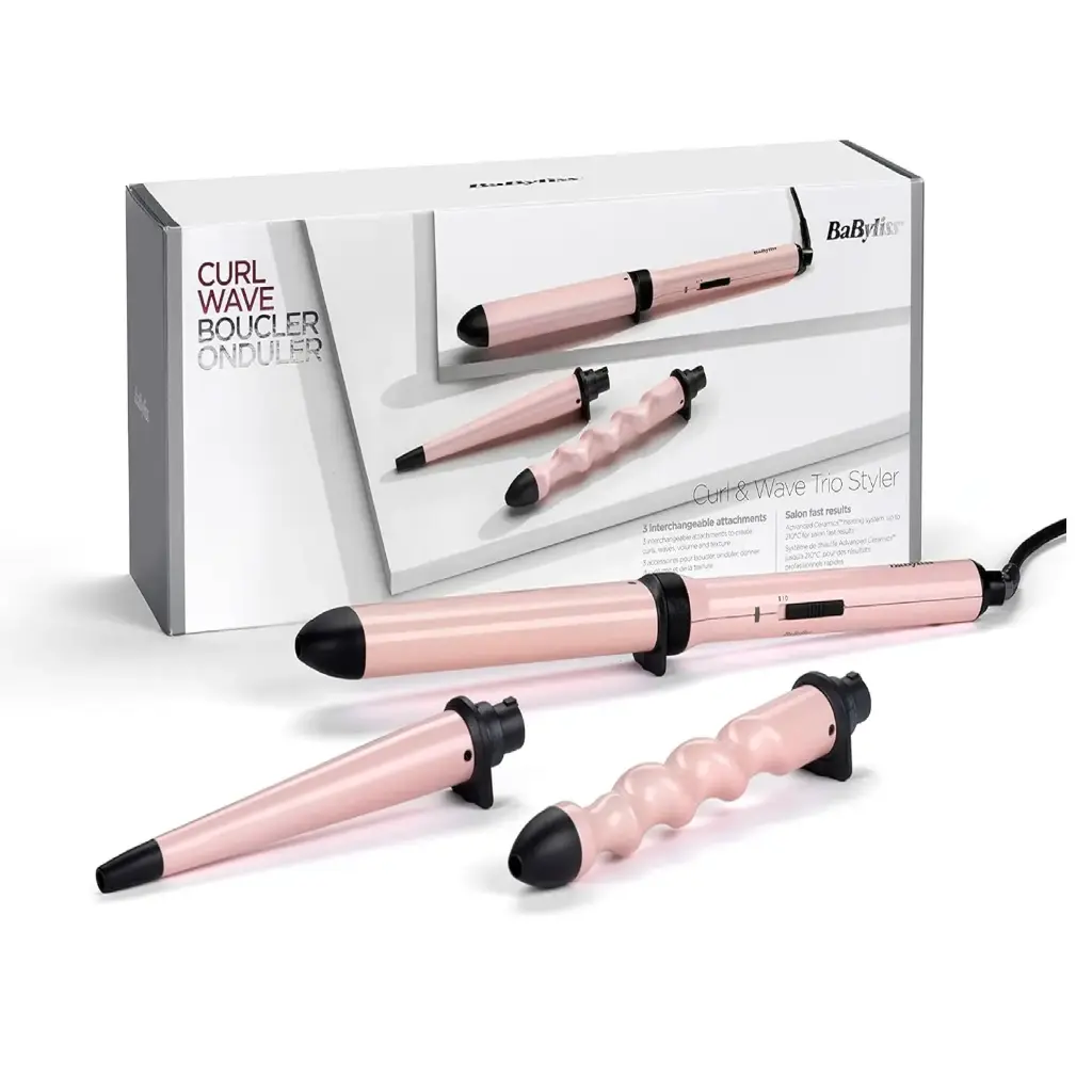 BABYLISS CURL&WAVE 3ATTACHMENTS 210C
