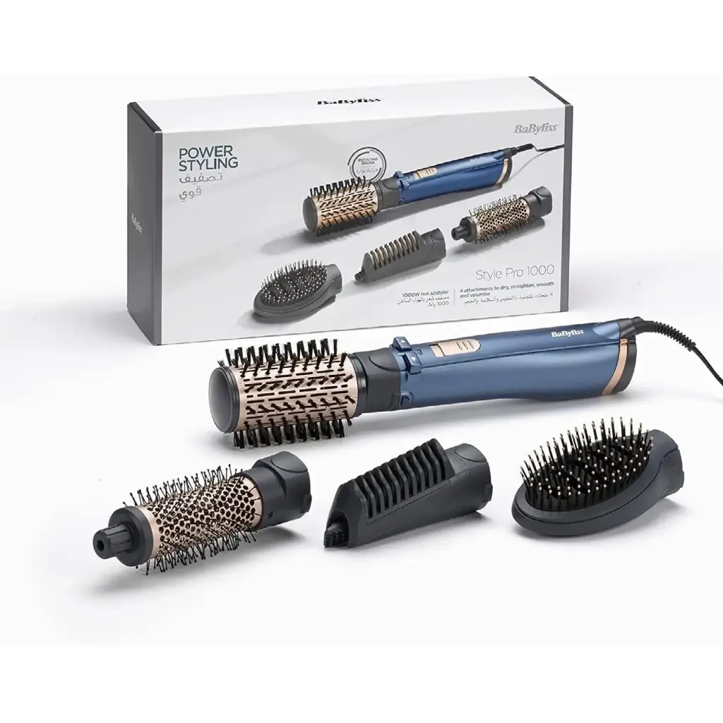BABYLISS ROTATING AIR BRUSH 2 SPEEDS. TEMPERATURES 1000 WATT