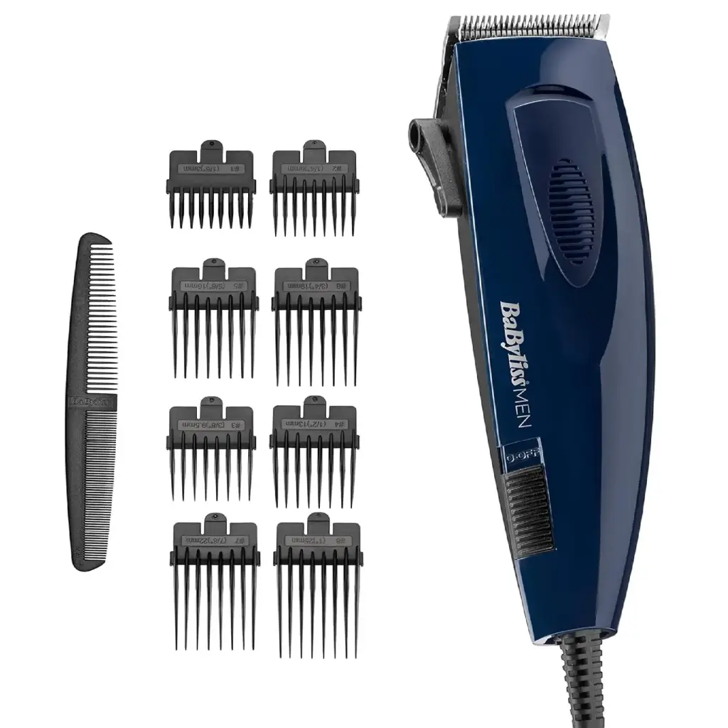 BABYLISS HAIR CLIPPER CORD 9 CUTTING LENGTHS 8 ATTACHMENTS