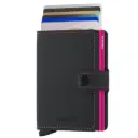 Secrid Miniwallet Matte MM-Black & Fuchsia