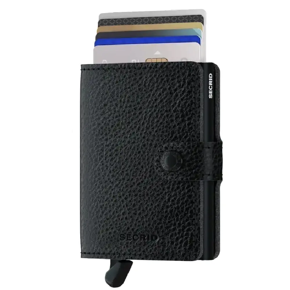 Secrid Miniwallet Vegetable Tanned MVg-Black-Black