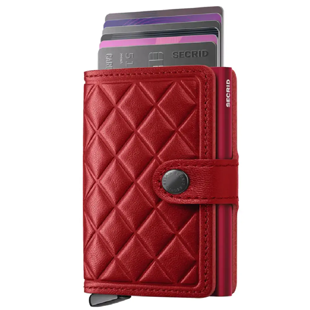 Secrid Miniwallet Emboss Diamond MEd-Red