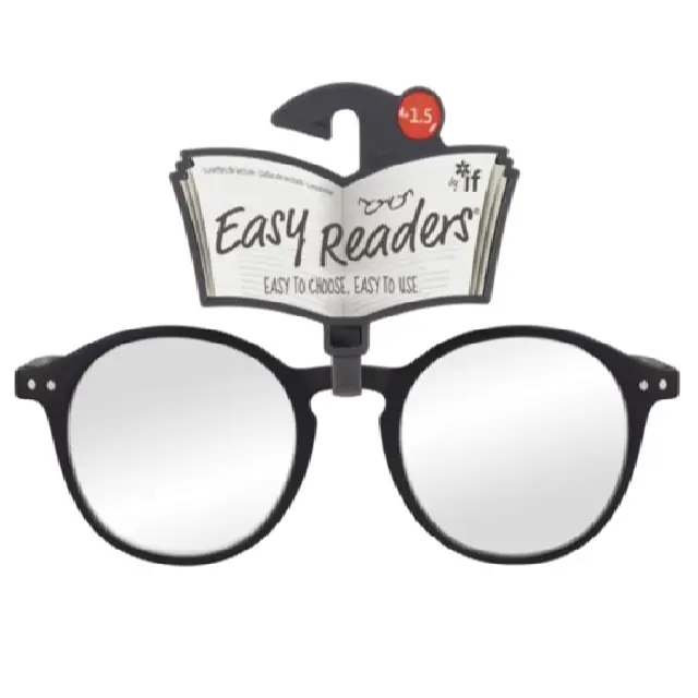 شركة IF – نظارات قراءة Easy Readers – دائرية أسود +1.5