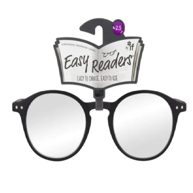 شركة IF – نظارات قراءة Easy Readers – دائرية أسود +2.5