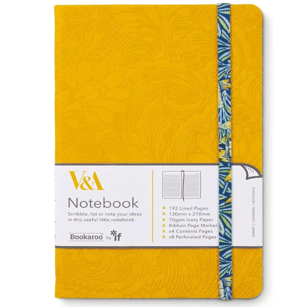 شركة IF – دفتر يوميات Bookaroo (مقاس A5) من مجموعة V&A – موريس توليب وولو
